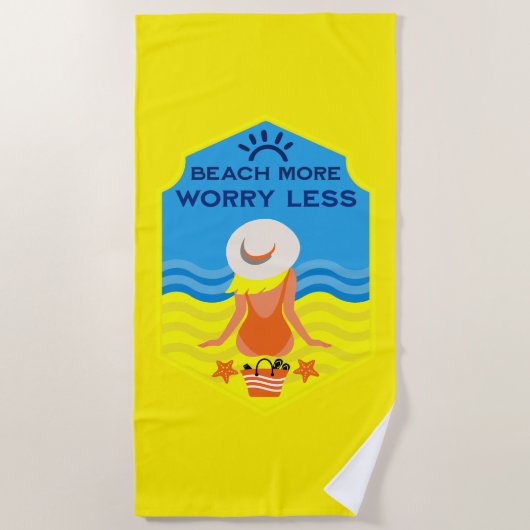 Serviette De Plage Cadeau essentiel de plage d'été (Devant)