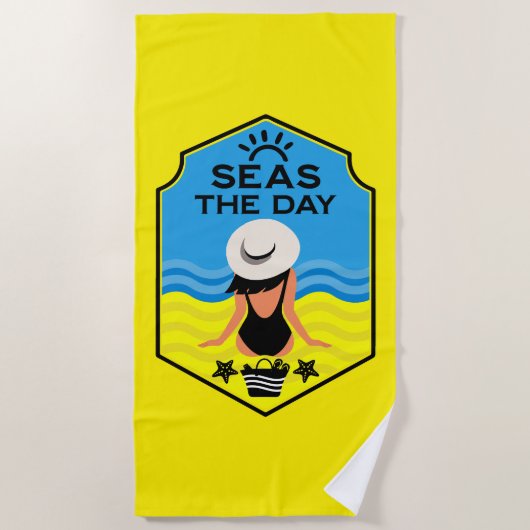 Serviette De Plage Cadeau essentiel de plage d'été (Devant)