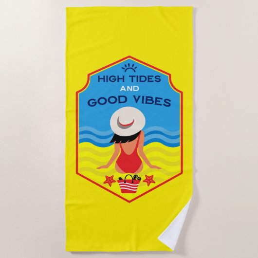 Serviette De Plage Cadeau essentiel de plage d'été (Devant)