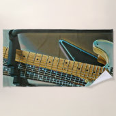 Serviette De Plage cadeau guitare pour fête des pères (Devant)