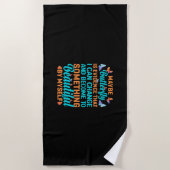 Serviette De Plage Cadeau Papillon | Peut-être papillon (Devant)