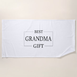 Serviette De Plage Cadeau personnalisé pour grand-mère anniversaire