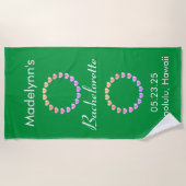 Serviette De Plage Cadeau personnalisé pour une fête de mariage Couvr (Devant)