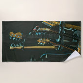 Serviette De Plage Cadeau pour ami guitariste (Devant)