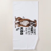 Serviette De Plage Cadeaux Boxer Dog (Devant)