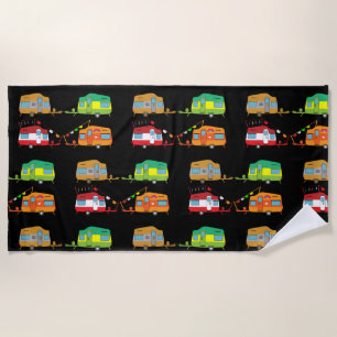 Serviette De Plage Cadeaux d'art de caravane - J'aime ma caravane