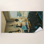 Serviette De Plage Cadeaux de guitare pour petite amie (Devant)