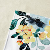 Serviette De Plage Cadeaux de lune de miel Fleurs personnalisées (En situation)