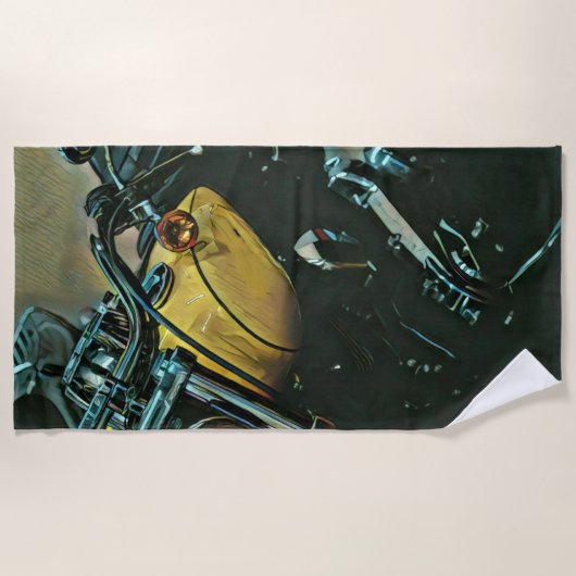 Serviette De Plage Cadeaux de moto (Devant)