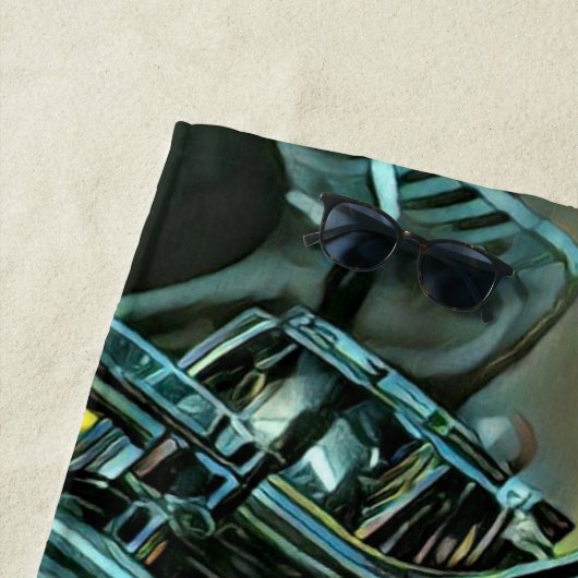 Serviette De Plage Cadeaux de moto (En situation)