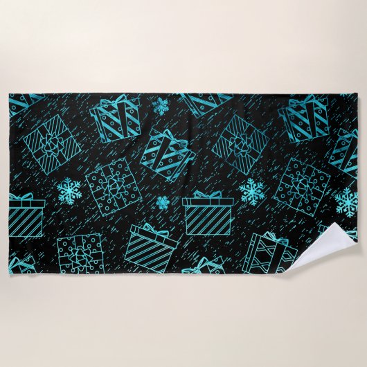 Serviette De Plage Cadeaux de Noël 9 (Devant)