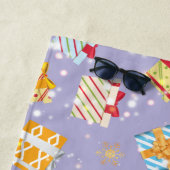 Serviette De Plage Cadeaux de Noël motif (En situation)