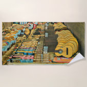 Serviette De Plage Cadeaux guitaristes cool (Devant)