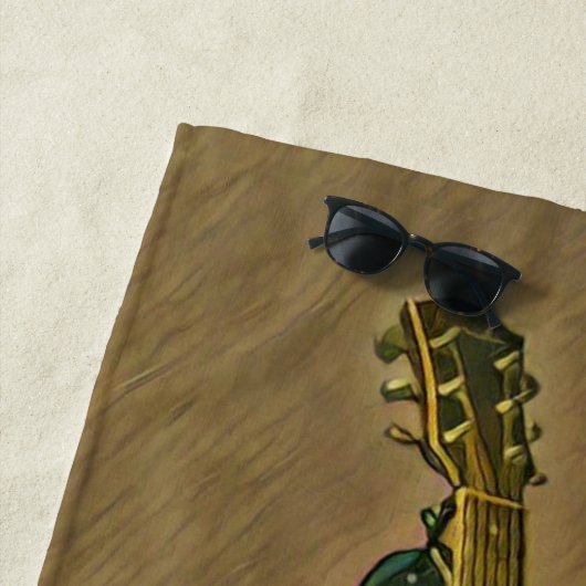 Serviette De Plage Cadeaux pour guitaristes (En situation)