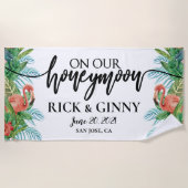 Serviette De Plage Cadeaux pour Voyage de Noces des Nouveaux Mariés - (Devant)