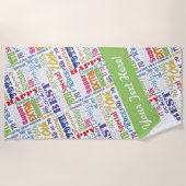 Serviette De Plage Cadeaux Uniques Et Spéciaux 70e Anniversaire (Devant)