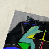 Serviette De Plage Cadillac coloré (En situation)