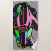 Serviette De Plage Cadillac coloré (Devant)