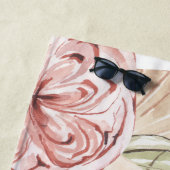 Serviette De Plage Cadre Floral (En situation)