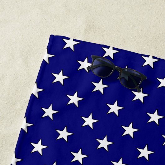 Serviette De Plage Cadre photo personnalisé USA American Flag Patriot (En situation)