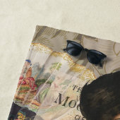 Serviette De Plage Café Lady Victorian Femme Rose Classy (En situation)