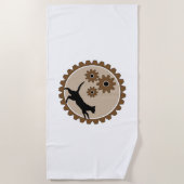 Serviette De Plage cage à moteur pour chien avec roues (Devant)