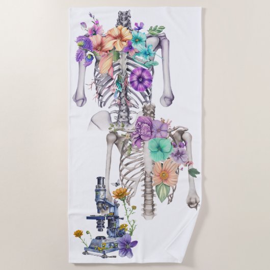 Serviette De Plage Cage thoracique (Devant)