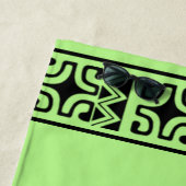 Serviette de plage Cagou Style (En situation)