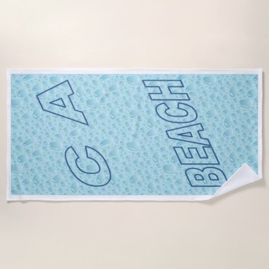 Serviette de plage  CALIFORNIA  BEACH  (Devant)