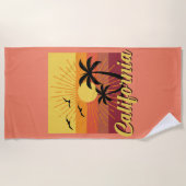 Serviette De Plage California Design - Beach Towel (Devant)