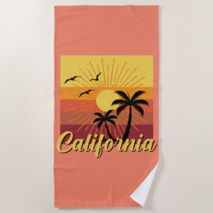 Serviette De Plage California Design - Beach Towel