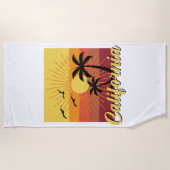 Serviette De Plage California Design - Beach Towel (Devant)