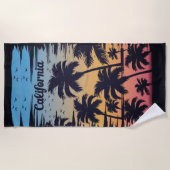 Serviette de plage California Palm Tree (Devant)