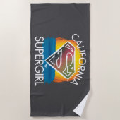 Serviette De Plage California Supergirl Sunset Graphic (Devant)