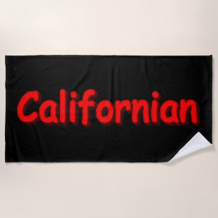 Serviette De Plage "Californian" Joli Design. Acheter maintenant