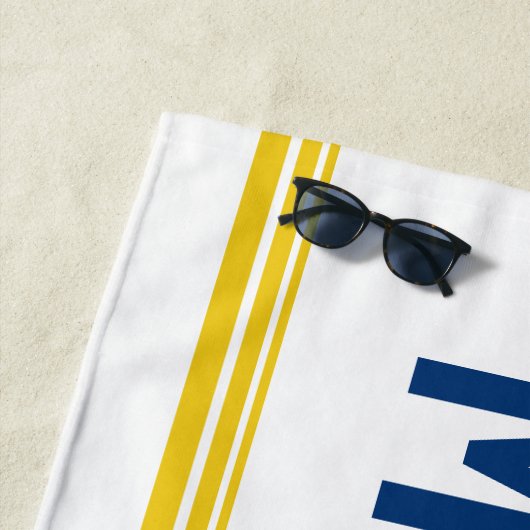 Serviette De Plage Californie plaque d'immatriculation retro style pe (En situation)