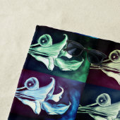 Serviette De Plage Calla Lilly - Motif rétro (En situation)