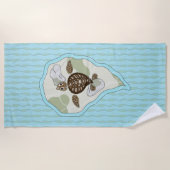 Serviette De Plage Callie the Sea Turtle Beach Towne (Devant)