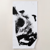 Serviette De Plage Calme à côté des vagues (Devant)