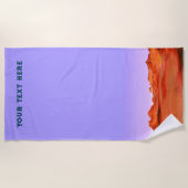 Serviette De Plage Calme du désert (Devant)