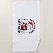 Serviette De Plage Calories de Noël ne comptez pas drôle Moo Deng Coo (Devant)