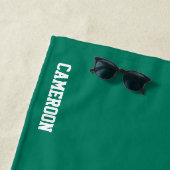 Serviette De Plage Cameroun Drapeau splendide patriotique (En situation)
