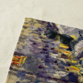 Serviette De Plage Camille Pissarro - Boulevard Montmartre en nuit (En situation)