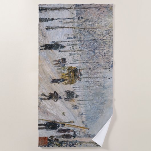 Serviette De Plage Camille Pissarro - Boulevards extérieurs, Effet Ne (Devant)