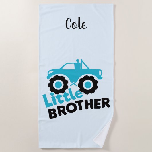 Serviette De Plage Camion Little Brother Monster (Devant)