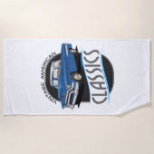 Serviette De Plage Camions classiques Vintages (Devant)