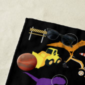 Serviette De Plage Camions de construction Astronaut Dinosaures dans  (En situation)