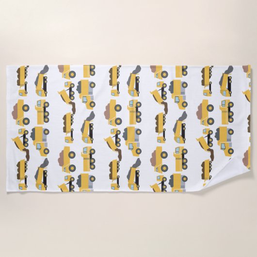 Serviette De Plage Camions de construction Camions de construction Ga (Devant)