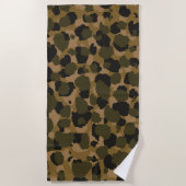 Serviette De Plage Camo Abstrait (Devant)