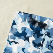 Serviette de plage—Camo bleu (En situation)